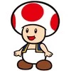 Nintendo Super Mario Bros Toad 3D cushion