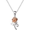 Peers Hardy Disney Beauty and the Beast Rose sterling sidabrinis pakabukas