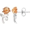 Peers Hardy Disney Beauty and the Beast Rose sterling sidabrinis earrings