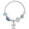 Peers Hardy Disney Stitch charm bracelet sidabrinis