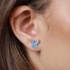 Peers Hardy Disney Stitch earrings sidabrinis