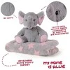 Perletti Allie Elephant Soft blanket + plush toy 22cm