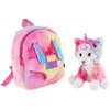 Perletti Backpack + plush cat Emi 27cm