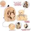 Perletti Bear Belly backpack with plush toy 26cm