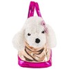 Perletti Hand bag + plush golden Didi dog 28cm