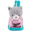 Perletti Hand bag + plush pink Coco gat 28cm