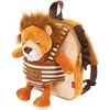 Perletti Lenny Lion reversible backpack with plush toy 25cm