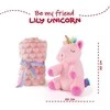 Perletti Lily Unicorn Soft blanket + plush toy 22cm