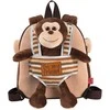 Perletti Max Monkey reversible backpack with plush toy 25cm