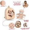 Perletti Milly Bear backpack with plush toy 26cm