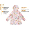 Perletti Strawberries raincoat with expandable back M