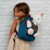 Perletti Tiara Unicorn backpack with plush toy 26cm