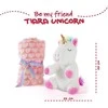 Perletti Tiara Unicorn Soft blanket + plush toy 22cm