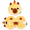 Puckator Capibara Duke Relaxeazzz travel pillow eye mask