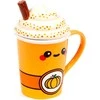 Puckator Foodiemals Latte pumpkin mug with lid 325ml