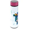 Puckator Minecraft Axolotl thermos stainless steel bottle thermometer 450ml