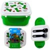Puckator Minecraft TNT lunch box + cutlery