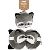 Puckator Relaxeazzz Raccoon round travel pillow and eye mask