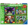 Ravensburger dėlionė 400 vienetų Minecraft Adventures 4x100