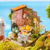 Skrzynkazdrewna RoboTime Miniatura domku Ogród herbaciany