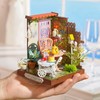 Skrzynkazdrewna RoboTime Miniatura domku Ogród herbaciany