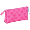 Safta Trigubas penalas Barbie Corazones Rožinė 22 x 12 x 3 cm