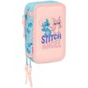 Safta Disney Stitch Ohana triple pencil case 37pcs