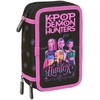 Safta Kpop Demon Hunters Negra triple plumier 37pcs