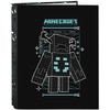 Safta Minecraft Screen A4 cardboard 4 rings binder