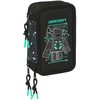Safta Minecraft Screen triple pencil case 37pcs