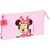 Safta Trigubas penalas Minnie Mouse Naive Rožinė 22 x 12 x 3 cm