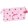 Safta Trigubas penalas Minnie Mouse Naive Rožinė 22 x 12 x 3 cm