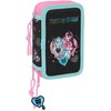 Safta Monster High triple pencil case 37pcs