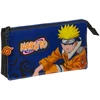 Safta Trigubas penalas Naruto Ninja Mėlyna Juoda 22 x 12 x 3 cm