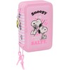 Safta Snoopy triple pencil case 37pcs