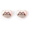 Pusheen Klasikiniai širdies formos auskarai