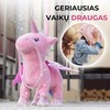 Interaktyvus vaikštantis ir dainuojantis pliušinis vienaragis