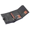 Natūralios odos vyriška piniginė RFID Pierre Cardin SAHARA TILAK14 326A, juoda/raudona