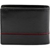 Vyriška odinė piniginė Pierre Cardin YS605 323 juoda raudona