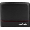 Vyriška odinė piniginė Pierre Cardin YS605 324 juoda + raudona