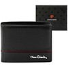 Vyriška odinė piniginė Pierre Cardin YS605 323 juoda raudona
