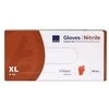 Nitrilinės vienkartinės pirštinės, XL, oranžinės, 100 vnt, ABENA