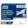Servetėlės Tork Multifold Advanced Soft H2 (120398), 2 sluoksniai, baltos spalvos, 180 lapelių