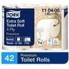 TORK Premium Extra Soft 4 sl, 153 lap., Tualetinis popierius 42 rul/pak.