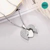 Kaklo papuošalas , grandinėlė , Sidabrinis heart