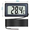 Mini skaitmeninis lauko temperatūros termometras su LCD ekranu
