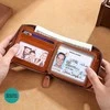 Natūralios odos vyriška piniginė su kortelių dėklu ir su RFID apsauga nuo vagysčių
