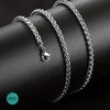 Titano plieno grandinėlė, 4 mm pločio, 60 ​​cm ilgio
