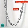 Titano plieno grandinėlė , 8 mm pločio, 60 ​​cm ilgio