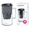 Aquaphor Glass 2,5 l stiklinis filtravimo ąsotis + 4 Maxfor Mg filtrai, juodas